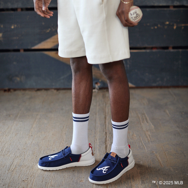 MLB BravesWally Funk - Braves Navy/White