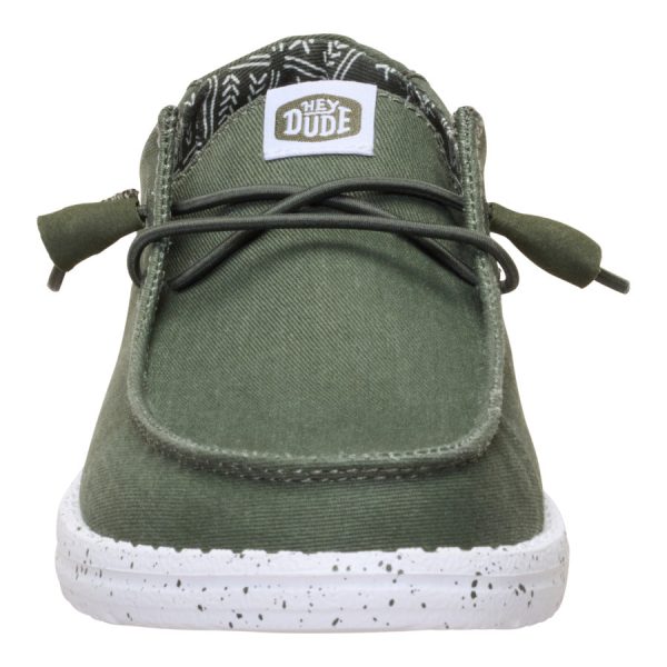 Wendy Stretch Canvas - Deep Green