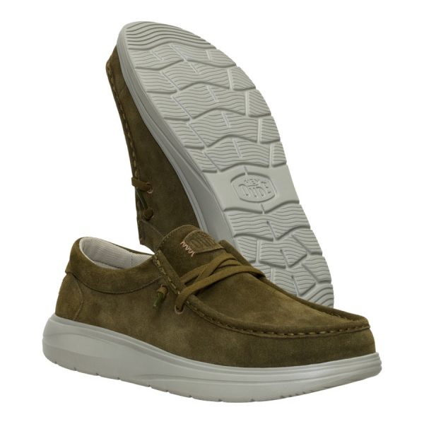 Wally Comf Suede - Dark Olive/Stone Grey