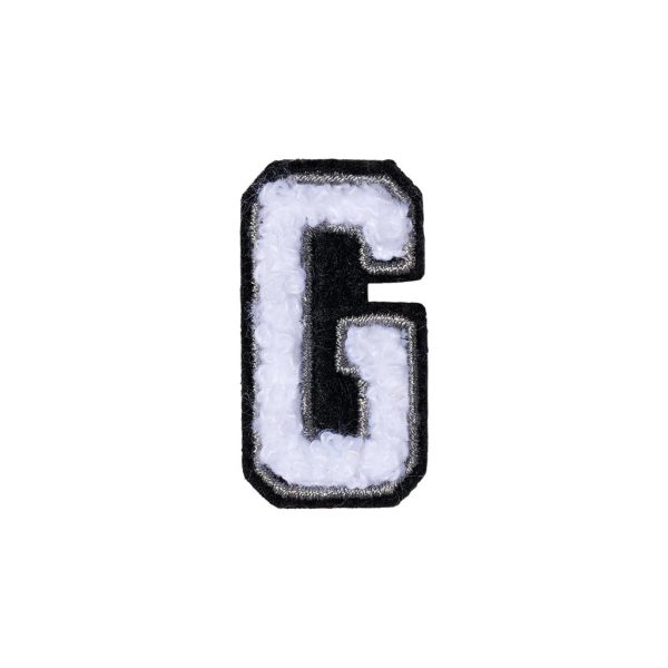 Letter G Patch - G Black/White
