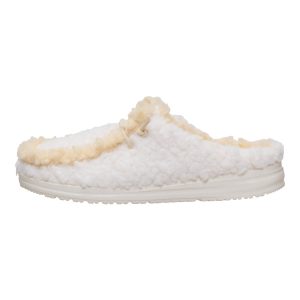Wendy Slipper - Egret/Wood Ash