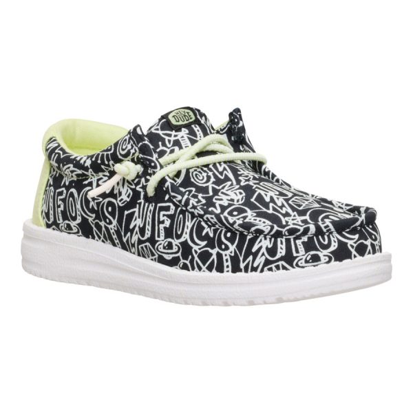 Wally Youth Space Glow - Black/White