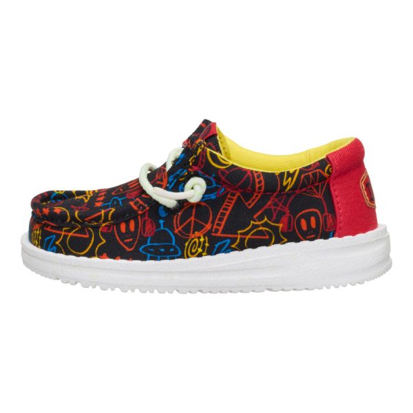 Wally Toddler Space Glow - Black/Red