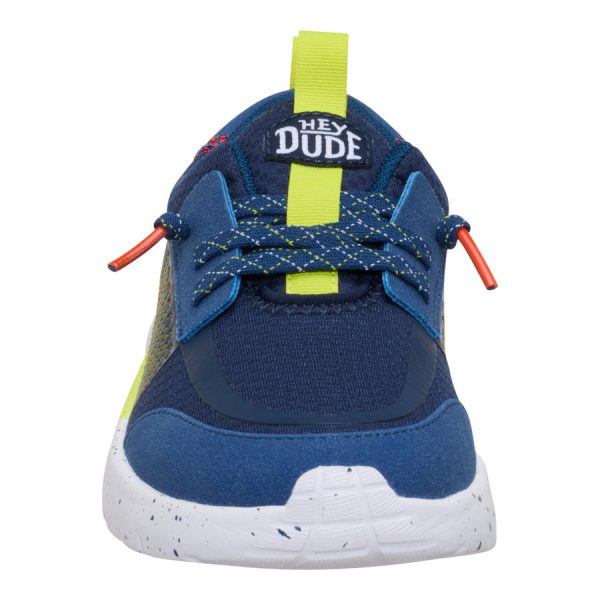Sirocco Play Youth Sport Stripe - Navy/Lime