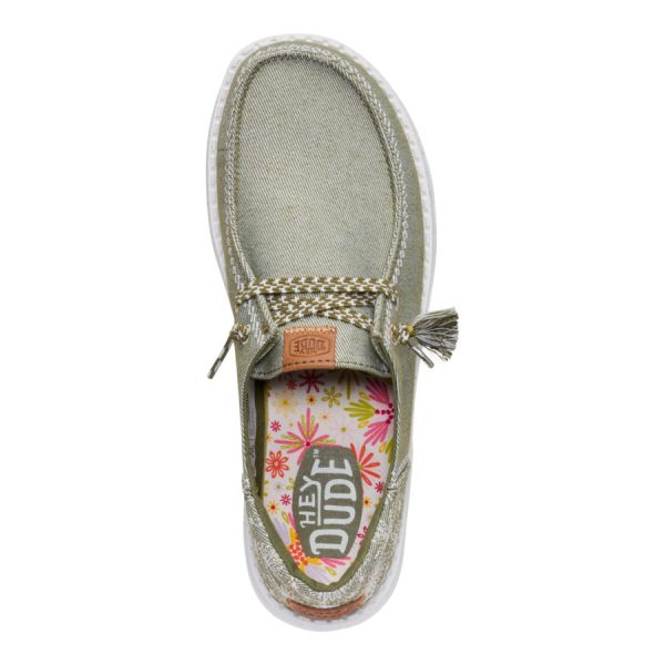 Wendy Funk Embroidered Floral - Olive