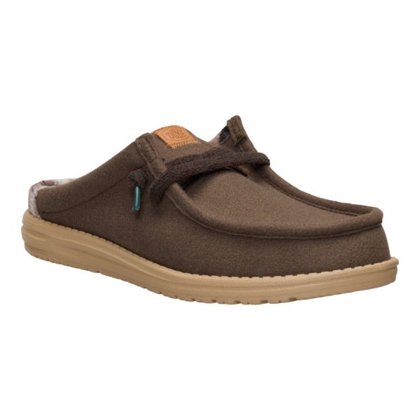 Wally Slip Cozy Plaid - Major Brown/Multi