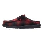 Wally Slip Cozy Plaid - Red Plaid/Black
