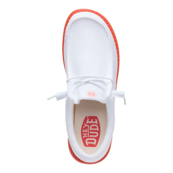 Wally Funk Pop - White/Tomato Orange