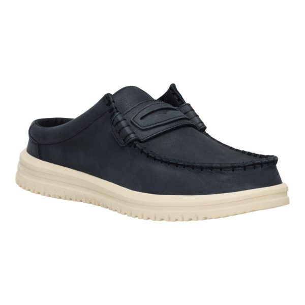 Wally Nxt Mule Leather - Black/Wood Ash