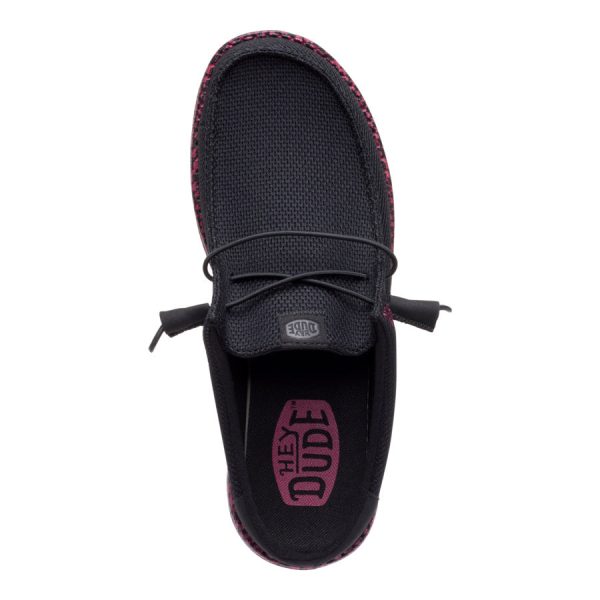 Wally Slip Warped Geo - Black/Fig Purple