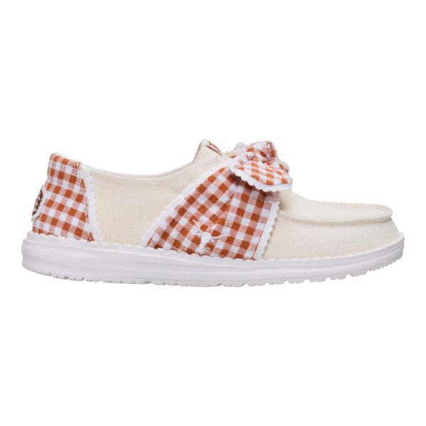Wendy Bow Texas Longhorns - Wheat/Burnt Orange