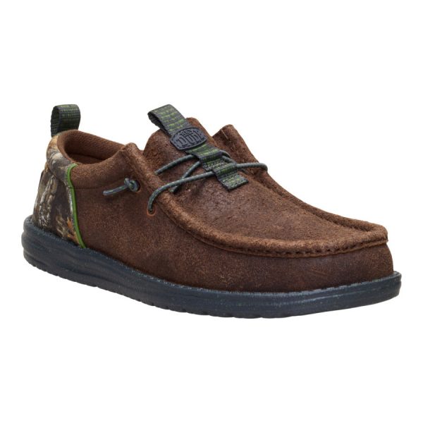 Wally Funk Realtree Edge Suede - Mole Brown/Camo