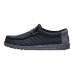 Wally Washed Quilt - Black/Grey