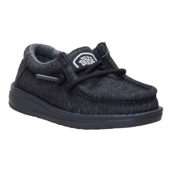 Wally Toddler Stretch Jersey - Black