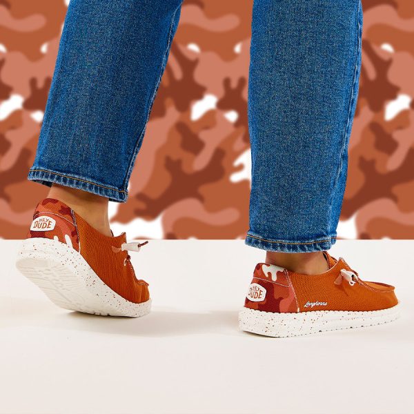 Wendy Texas - Burnt Orange/White