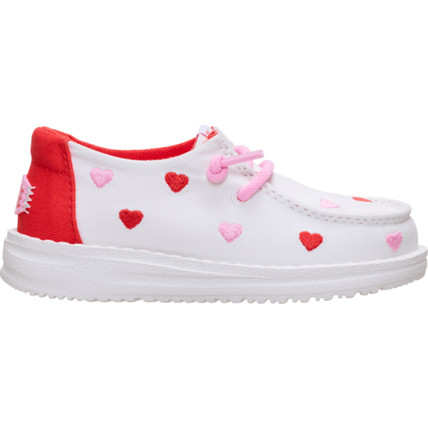 Wendy Toddler Embroidered Hearts