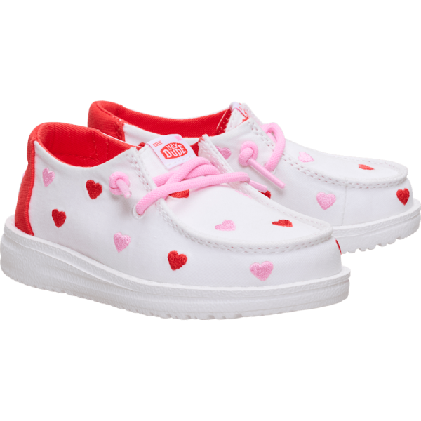 Wendy Toddler Embroidered Hearts